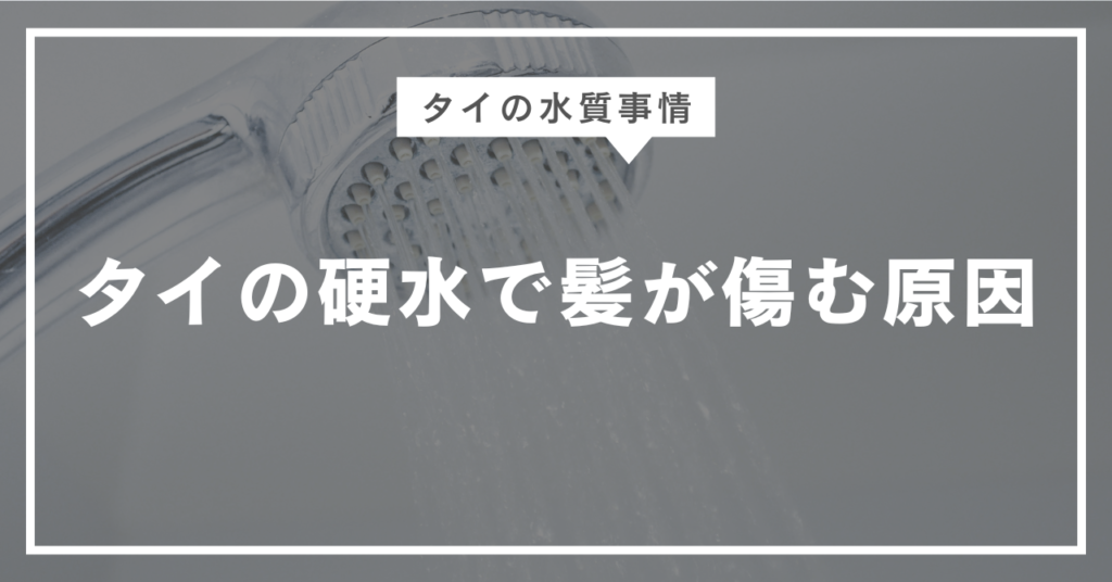 タイの硬水で髪が傷む原因
